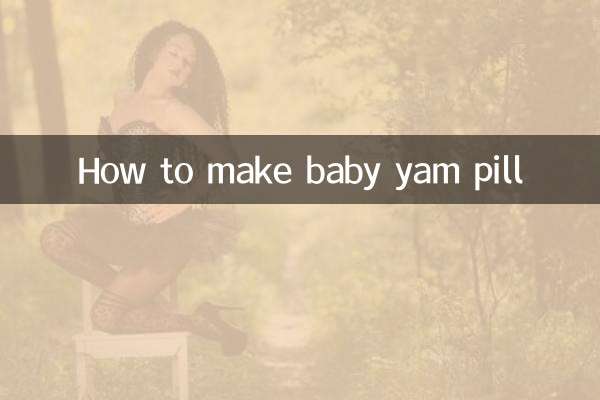 Cómo hacer píldora de ñame para bebés