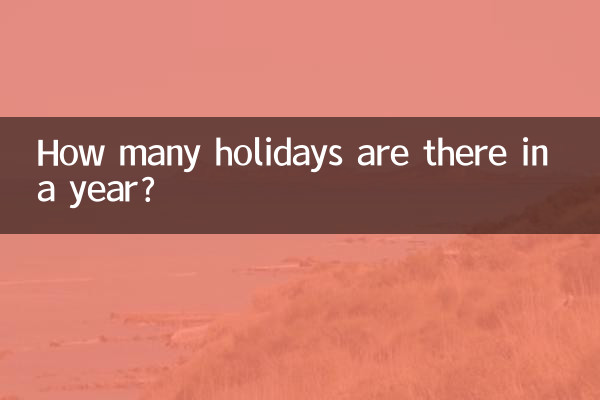 ¿Cuántos días festivos hay en un año?