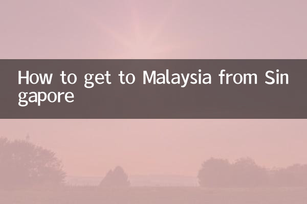 Cómo llegar a Malasia desde Singapur