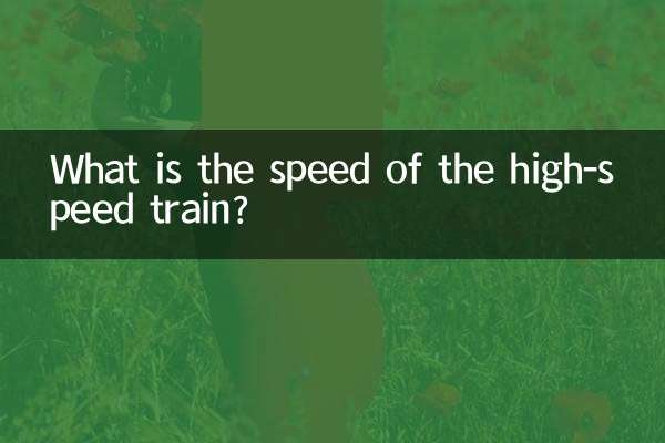 Qual è la velocità del treno ad alta velocità?