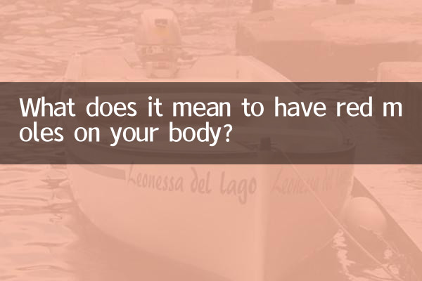 ¿Qué significa tener lunares rojos en el cuerpo?