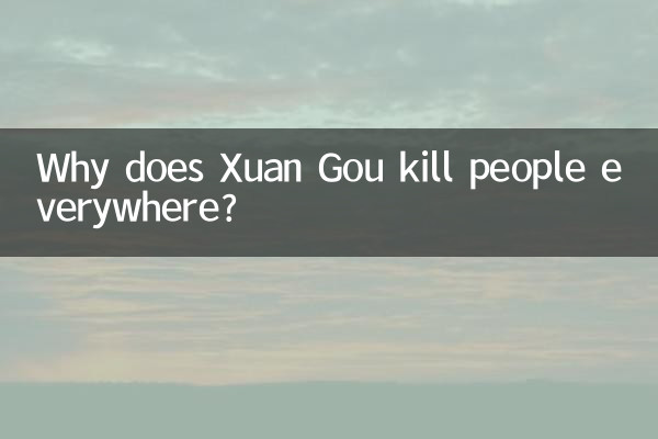 ¿Por qué Xuan Gou mata gente en todas partes?