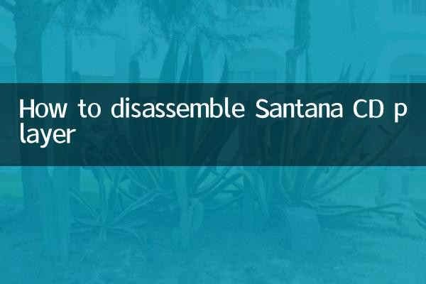 Como desmontar o CD player Santana