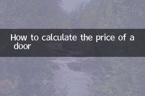 Как рассчитать стоимость двери