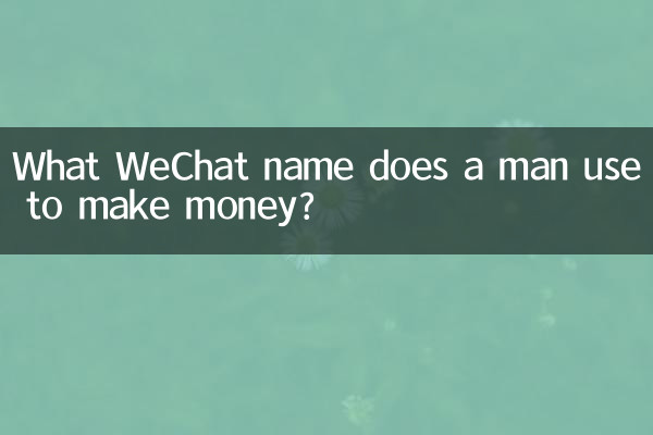 ما اسم WeChat الذي يستخدمه الرجل لكسب المال؟