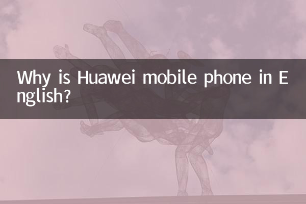 Why is Huawei mobile phone in English?