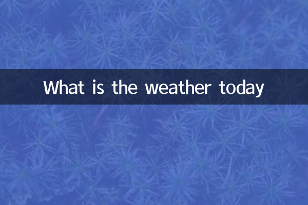 今日の天気は何ですか