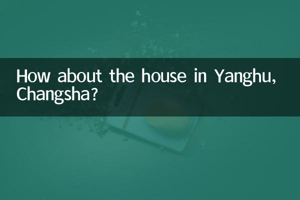 창사 양후 집은 어떤가요?