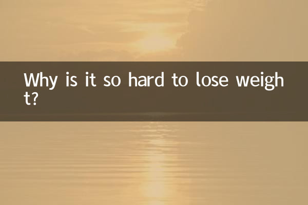 Perché è così difficile perdere peso?