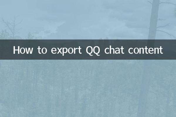 چگونه محتوای چت QQ را صادر کنیم