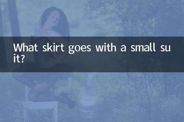 What skirt goes with a small suit?