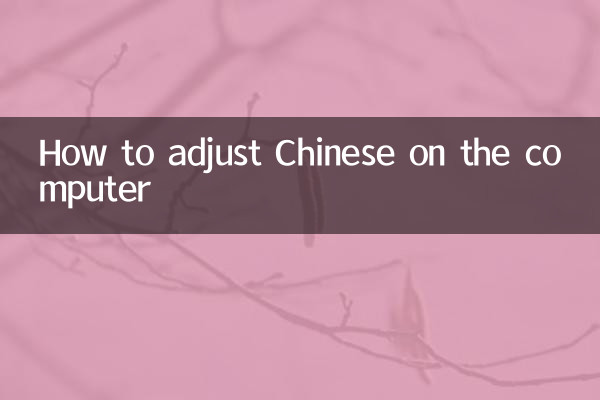 Cómo ajustar el chino en la computadora.