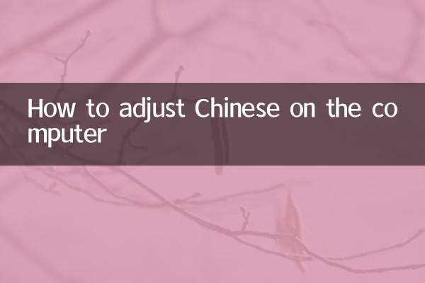 Cómo ajustar el chino en la computadora.