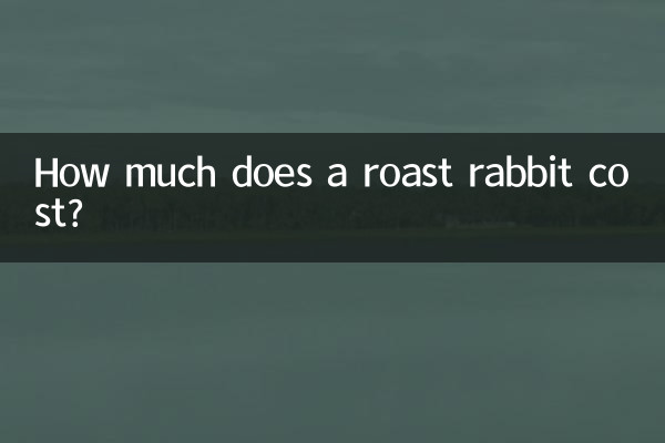 How much does a roast rabbit cost?