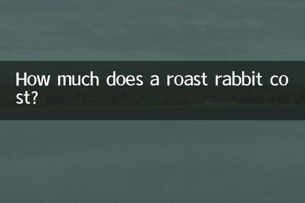 How much does a roast rabbit cost?