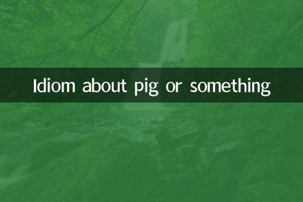 Idiom über Schwein oder so