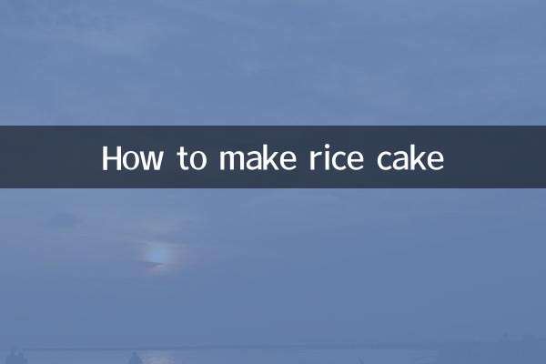 Wie man Reiskuchen macht