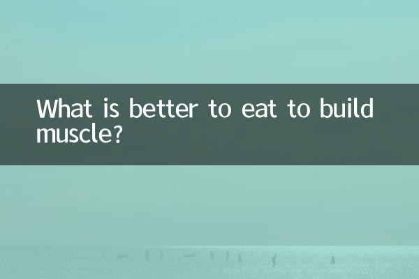筋肉をつけるためには何を食べるのが良いでしょうか?