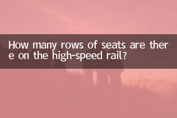 Combien de rangées de sièges y a-t-il sur le train à grande vitesse ?