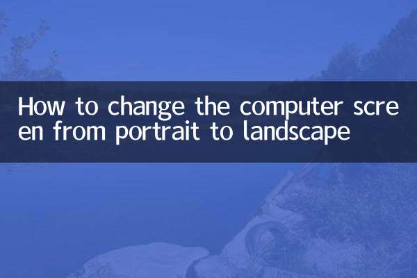 প্রতিকৃতি থেকে ল্যান্ডস্কেপে কম্পিউটার স্ক্রিন কীভাবে পরিবর্তন করবেন