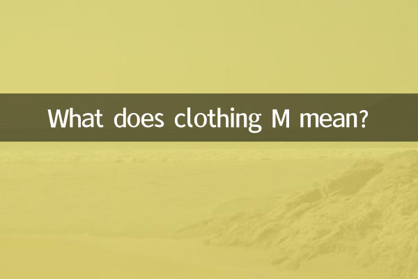 Que signifie le vêtement M ?