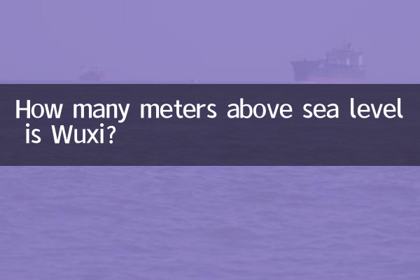 ¿A cuántos metros sobre el nivel del mar se encuentra Wuxi?