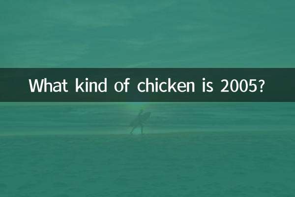 ما هو نوع الدجاج 2005؟