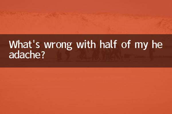 What's wrong with half of my headache?