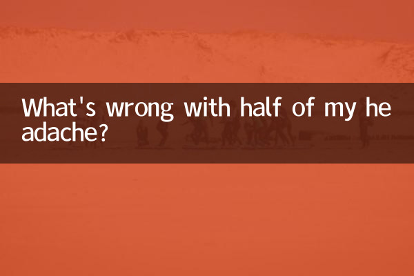 ¿Qué le pasa a la mitad de mi dolor de cabeza?