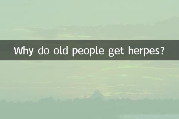 Warum bekommen alte Menschen Herpes?