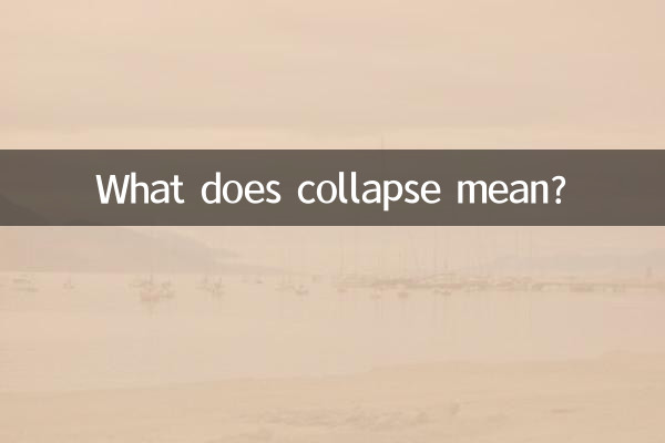 O que significa colapso?