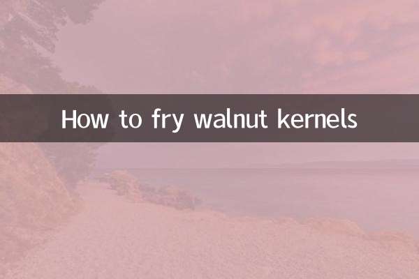 Wie man Walnusskerne frittiert