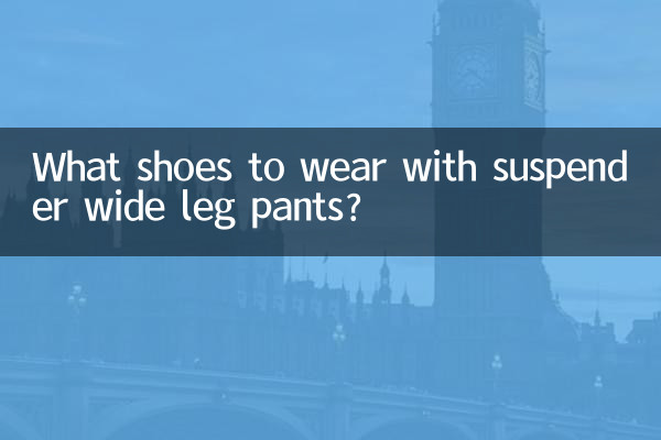 Quelles chaussures porter avec un pantalon large à bretelles ?