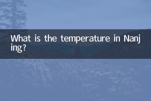 নানজিং-এ তাপমাত্রা কত?