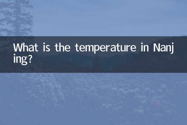 Qual é a temperatura em Nanquim?