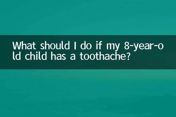 O que devo fazer se meu filho de 8 anos tiver dor de dente?