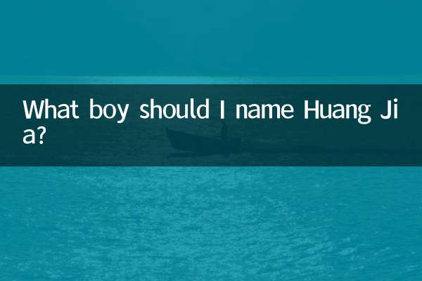 मुझे किस लड़के का नाम हुआंग जिया रखना चाहिए?
