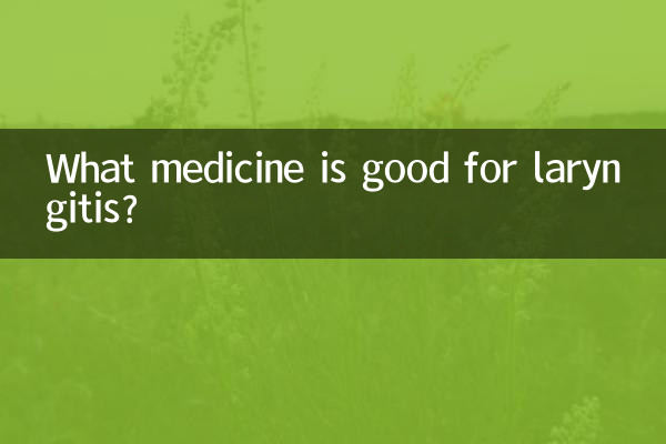 ¿Qué medicamento es bueno para la laringitis?