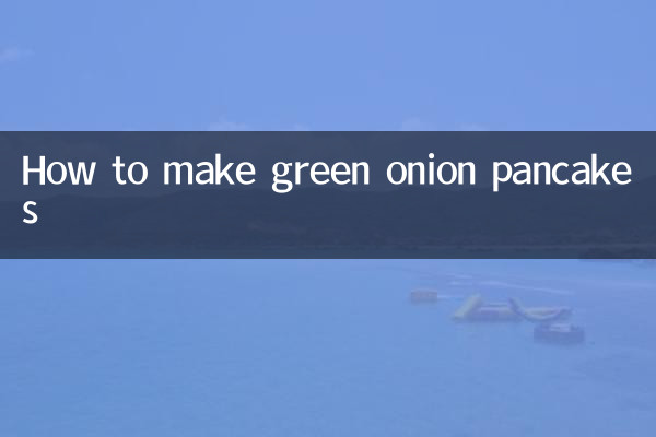 Comment faire des crêpes à l'oignon vert