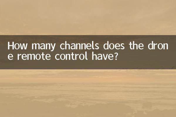 Combien de canaux possède la télécommande du drone ?