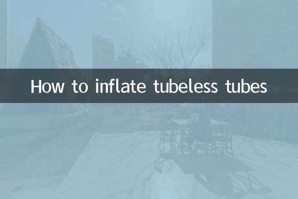 How to inflate tubeless tubes