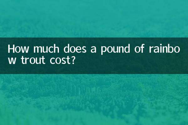 ¿Cuánto cuesta una libra de trucha arcoíris?