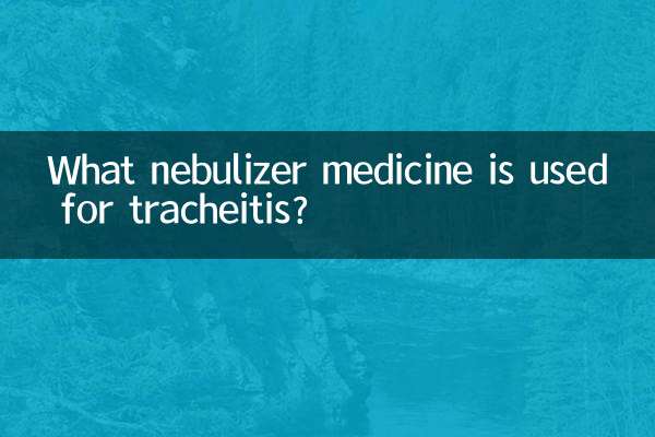 Qual medicamento nebulizador é usado para traqueíte?
