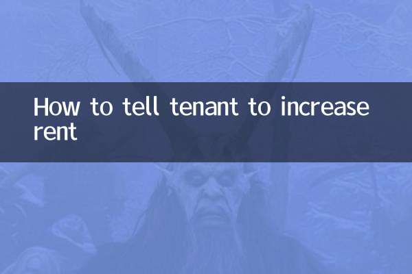 テナントに家賃の値上げを伝える方法