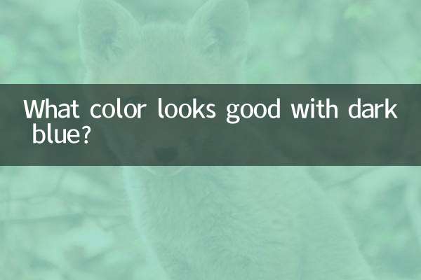 ¿Qué color queda bien con el azul oscuro?