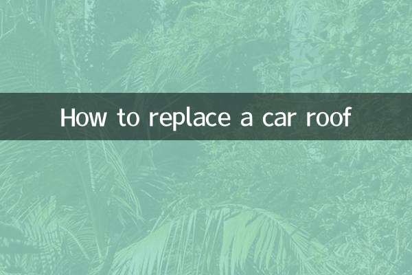 How to replace a car roof