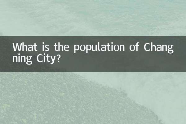 Qual è la popolazione della città di Changning?