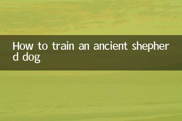 How to train an ancient shepherd dog