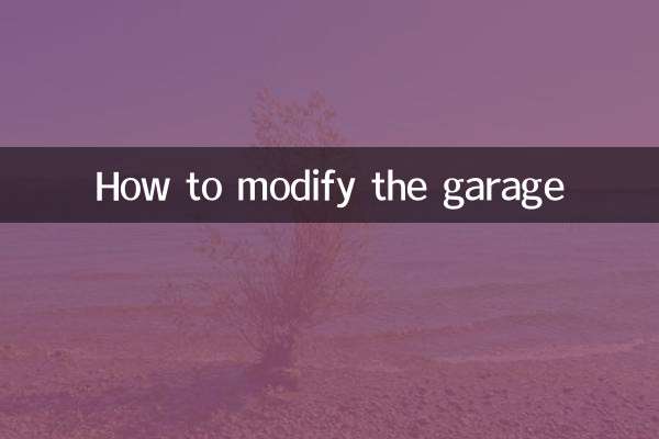 How to modify the garage