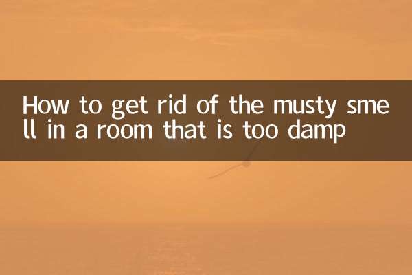 How to get rid of the musty smell in a room that is too damp